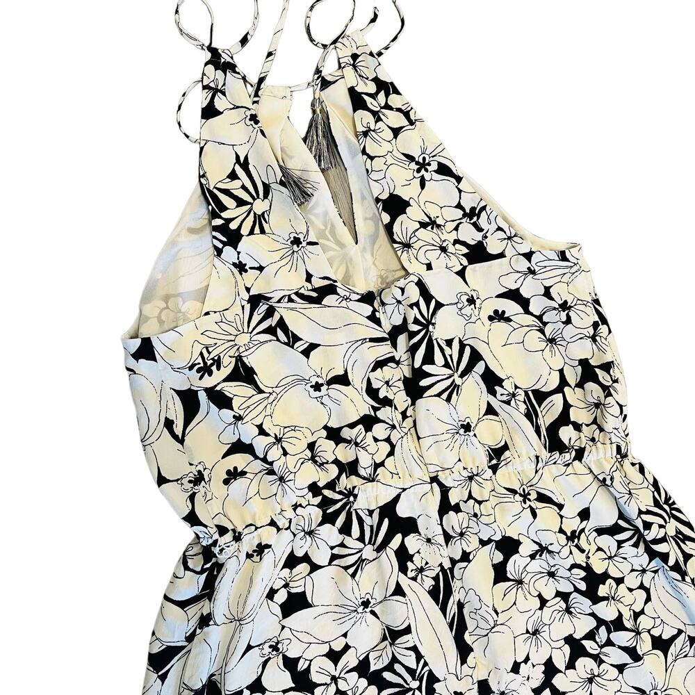 Anthropologie Elevenses Lilium Jumpsuit Medium 100% Silk Floral Wide Leg Floral - Picture 7 of 14